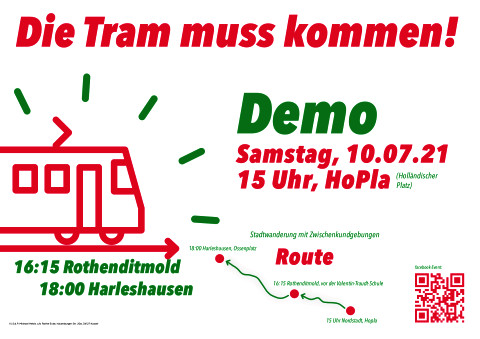 Plakat Tram-Demo